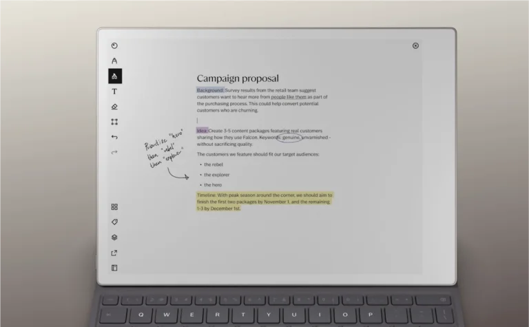 How to combine handwriting and typing on reMarkable