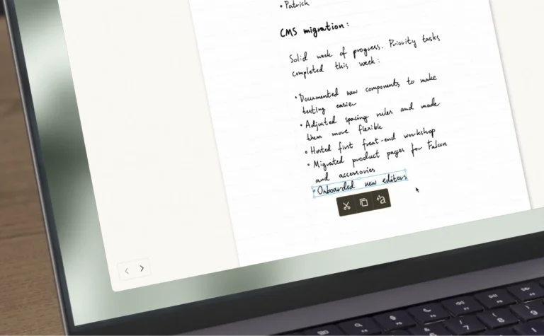 Stay on track with actionable meeting notes